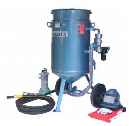 Blauwe zandstraalmachine| DID-online.nl