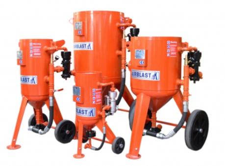 Rode zandstraalmachines