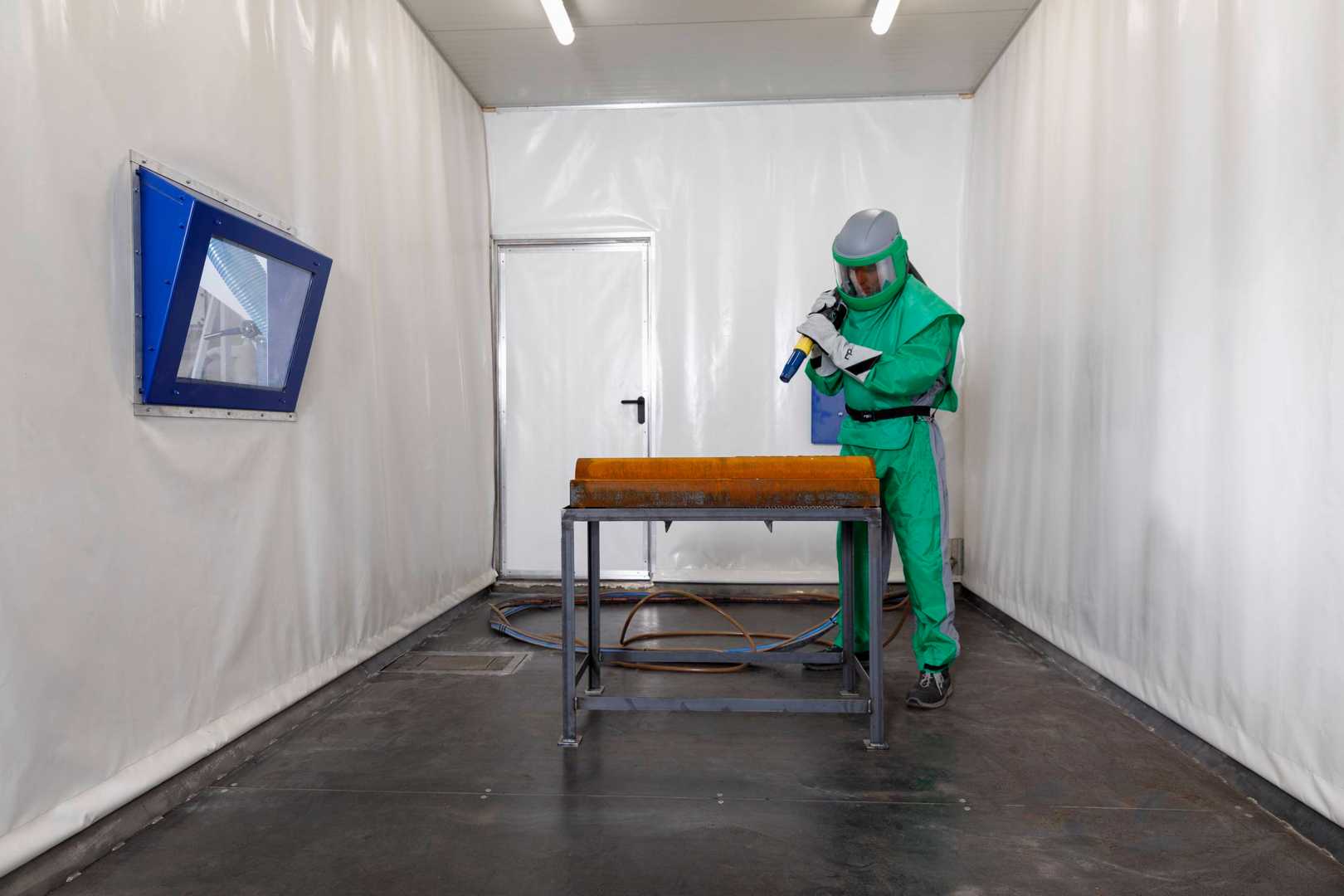 Interieur straalcabine interieur straalcabine