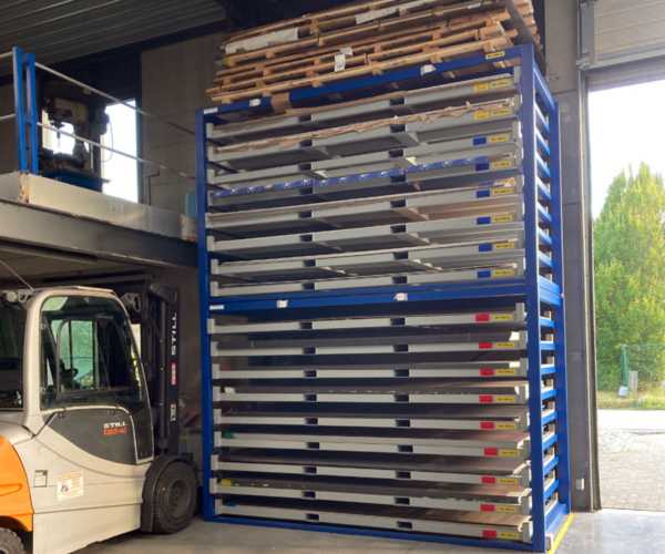 platenrek met uitneembare cassettes| DID-online.nl