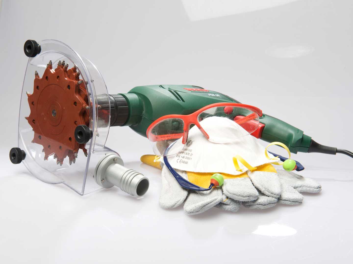 boormachine met roterende stralers