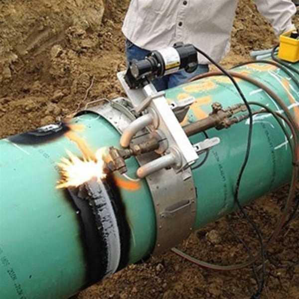 Handbediende band-crawler pijpbrandsnij­machines| DID-online.nl