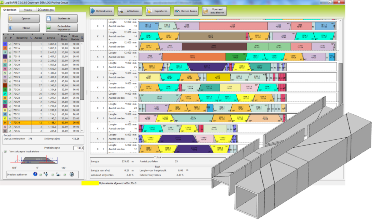 LogiBARRE software voor optimalisatie van zaagbewerkingen| DID-online.nl
