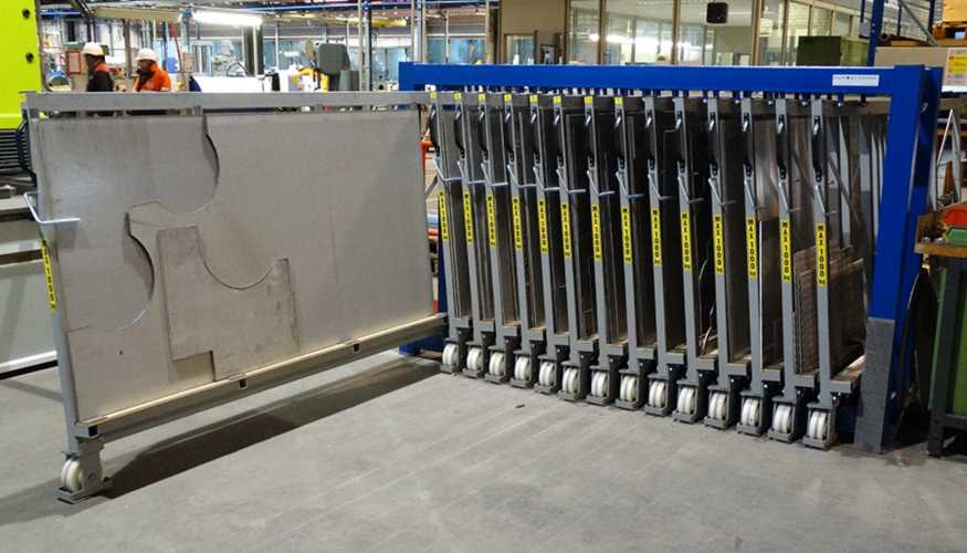 platenstelling verticaal